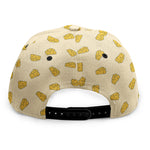 Cartoon Cheese Pattern Print Snapback Cap