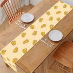 Cartoon Cheese Pattern Print Table Runner