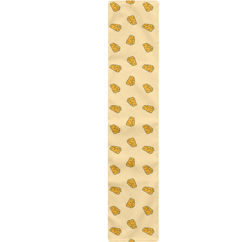 Cartoon Cheese Pattern Print Table Runner