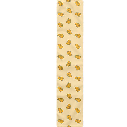 Cartoon Cheese Pattern Print Table Runner