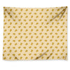 Cartoon Cheese Pattern Print Tapestry