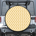 Cartoon Cheese Pattern Print Tire Cover