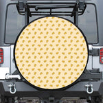 Cartoon Cheese Pattern Print Tire Cover