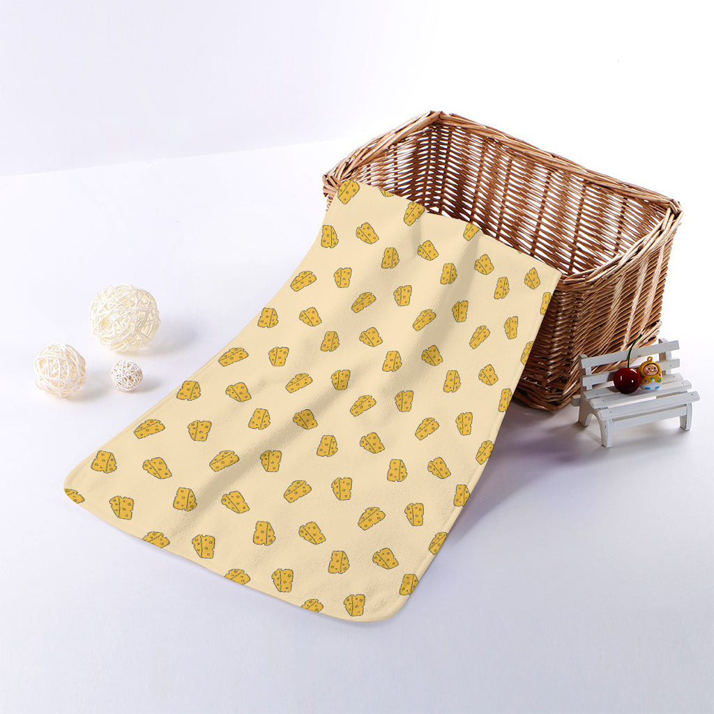 Cartoon Cheese Pattern Print Towel