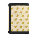 Cartoon Cheese Pattern Print Trifold Wallet