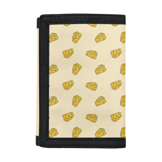Cartoon Cheese Pattern Print Trifold Wallet