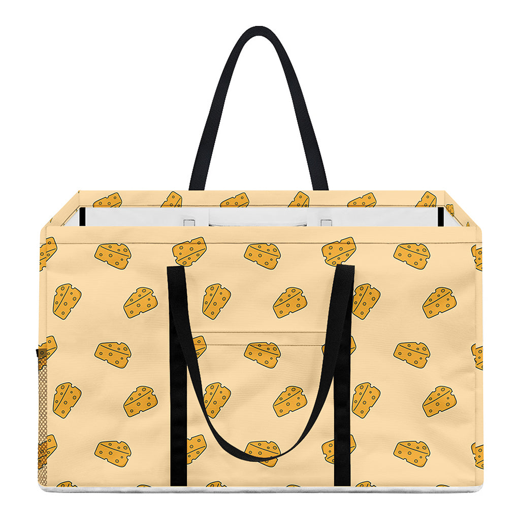 Cartoon Cheese Pattern Print Utility Tote Bag