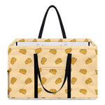 Cartoon Cheese Pattern Print Utility Tote Bag