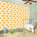 Cartoon Cheese Pattern Print Wall Sticker
