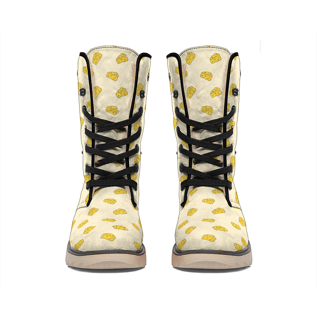 Cartoon Cheese Pattern Print Winter Boots