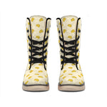 Cartoon Cheese Pattern Print Winter Boots