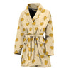 Cartoon Cheese Pattern Print Women's Bathrobe