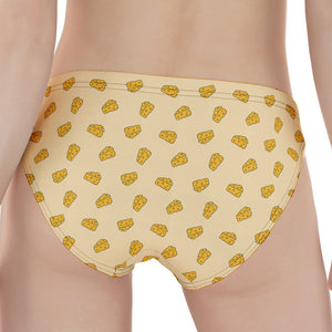 Cartoon Cheese Pattern Print Women's Panties