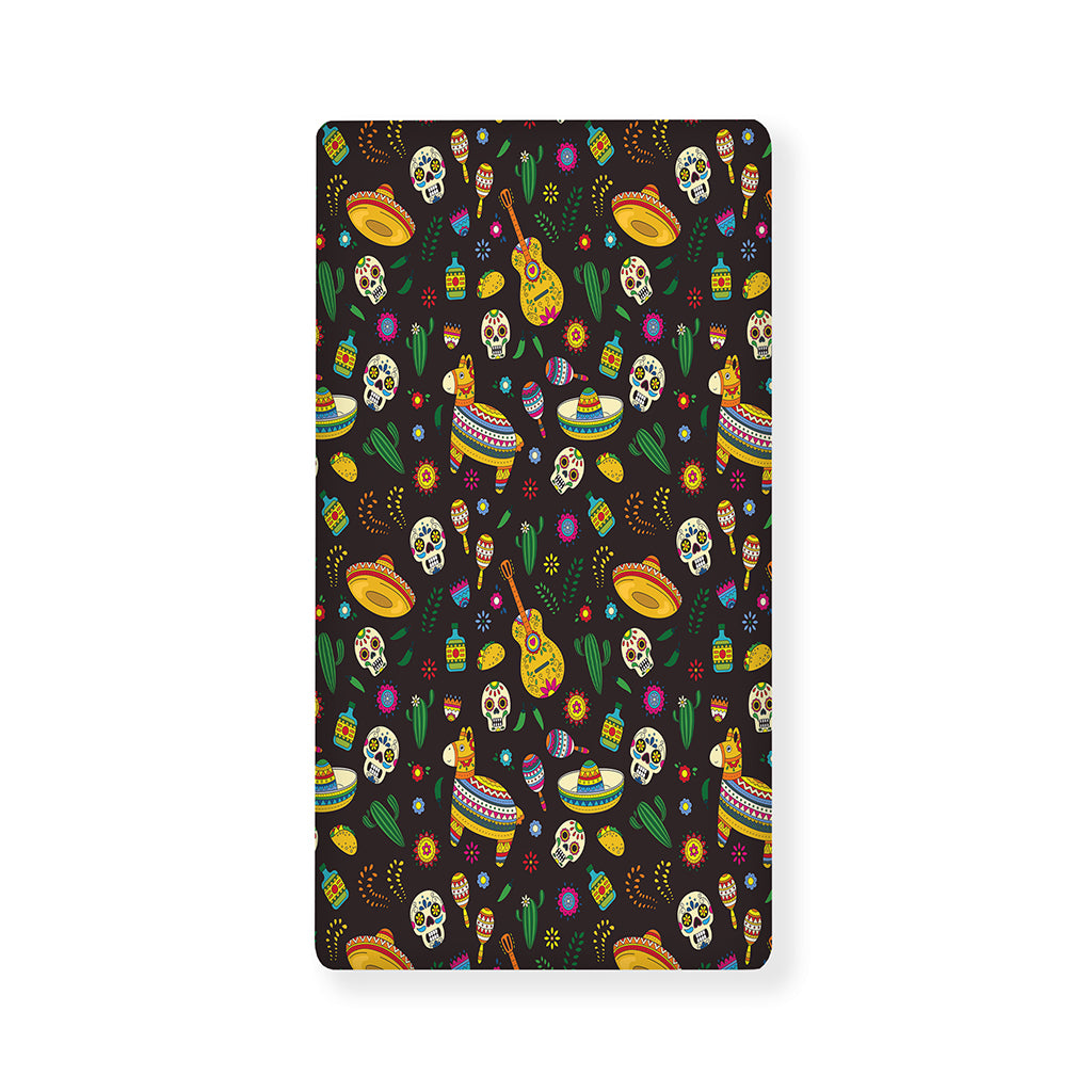 Cartoon Cinco de Mayo Pattern Print Baby Crib Sheet