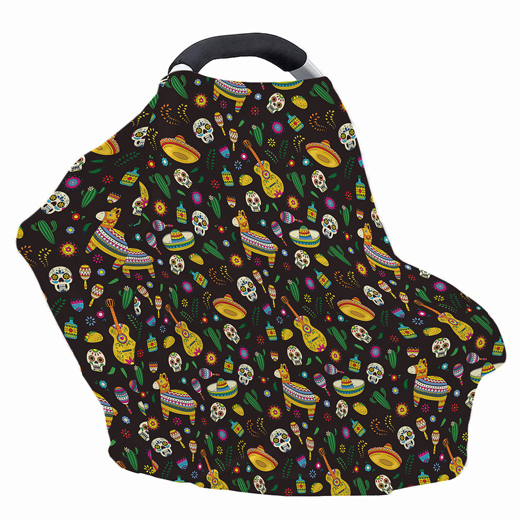 Cartoon Cinco de Mayo Pattern Print Baby Seat Cover