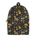Cartoon Cinco de Mayo Pattern Print School Backpack