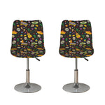 Cartoon Cinco de Mayo Pattern Print Bar Stool Covers