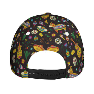 Cartoon Cinco de Mayo Pattern Print Baseball Cap