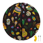 Cartoon Cinco de Mayo Pattern Print Basketball