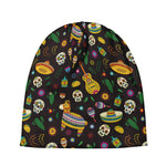 Cartoon Cinco de Mayo Pattern Print Beanie