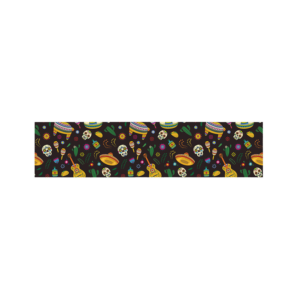 Cartoon Cinco de Mayo Pattern Print Bed Runner