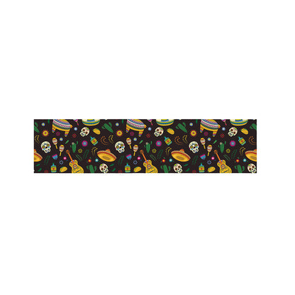 Cartoon Cinco de Mayo Pattern Print Bed Runner