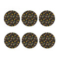 Cartoon Cinco de Mayo Pattern Print Coaster Set