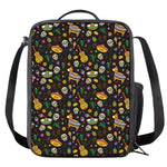 Cartoon Cinco de Mayo Pattern Print Crossbody Lunch Bag