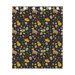 Cartoon Cinco de Mayo Pattern Print Curtain