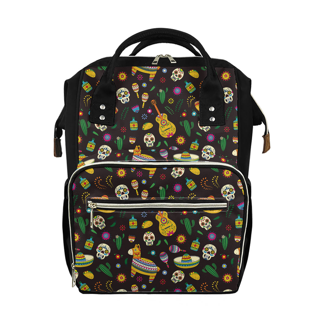 Cartoon Cinco de Mayo Pattern Print Diaper Bag