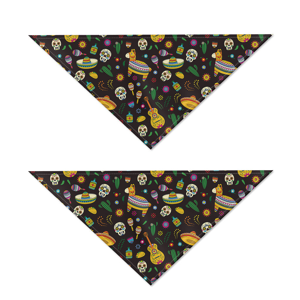 Cartoon Cinco de Mayo Pattern Print Dog Bandana