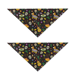 Cartoon Cinco de Mayo Pattern Print Dog Bandana