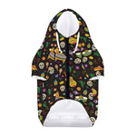 Cartoon Cinco de Mayo Pattern Print Dog Zip Up Hoodie