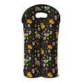Cartoon Cinco de Mayo Pattern Print Double Neoprene Wine Tote