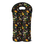 Cartoon Cinco de Mayo Pattern Print Double Neoprene Wine Tote