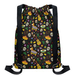 Cartoon Cinco de Mayo Pattern Print Drawstring Backpack