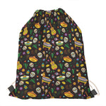 Cartoon Cinco de Mayo Pattern Print Drawstring Bag