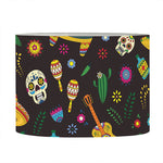 Cartoon Cinco de Mayo Pattern Print Drum Lamp Shade