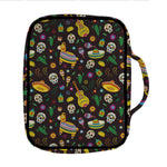 Cartoon Cinco de Mayo Pattern Print Front Pocket Bible Bag