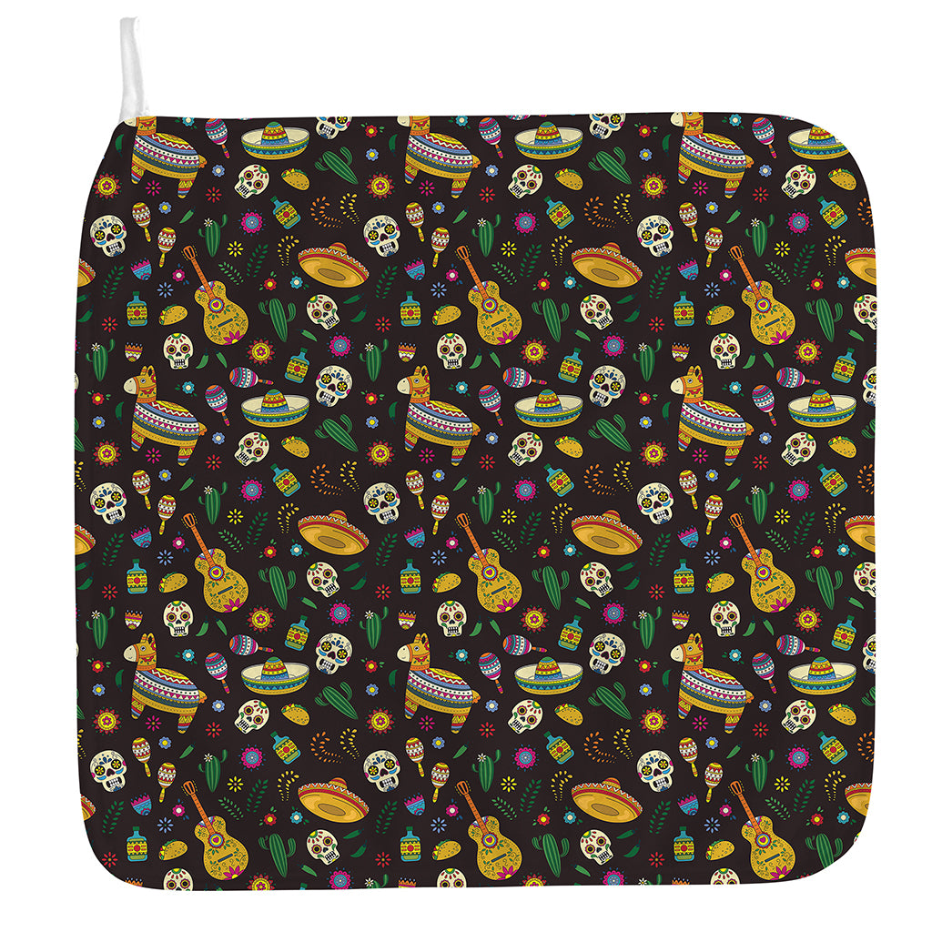 Cartoon Cinco de Mayo Pattern Print Hand Towel