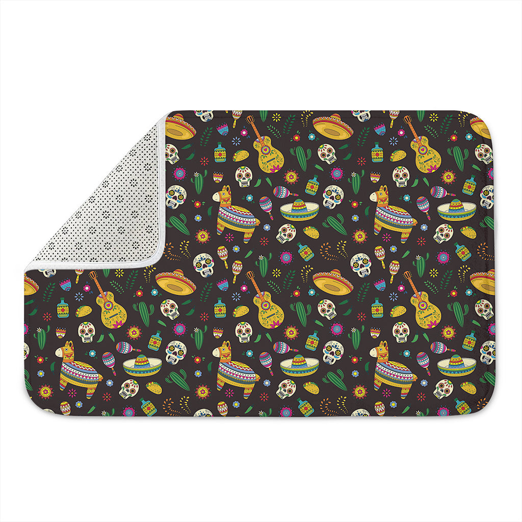 Cartoon Cinco de Mayo Pattern Print Indoor Door Mat