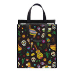 Cartoon Cinco de Mayo Pattern Print Insulated Lunch Tote