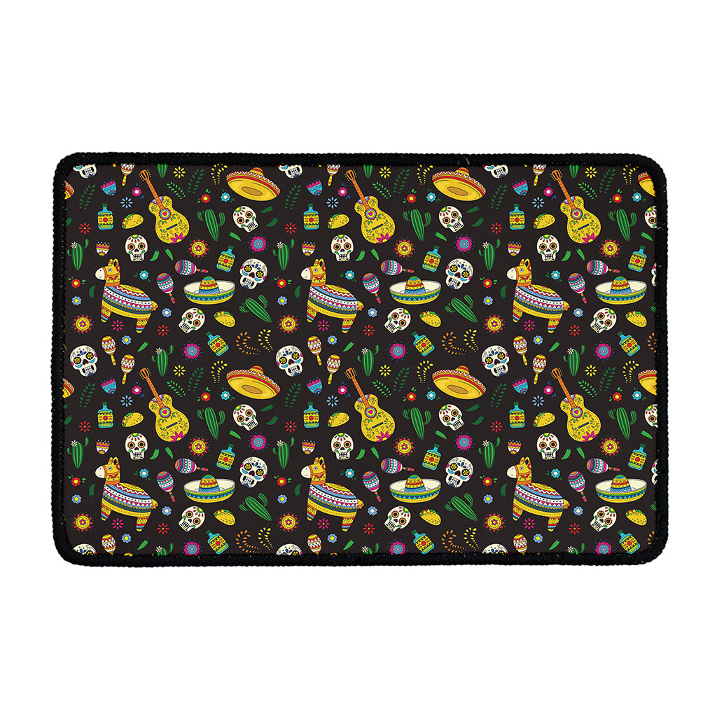 Cartoon Cinco de Mayo Pattern Print Kitchen Mat
