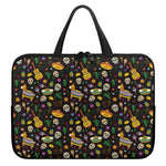 Cartoon Cinco de Mayo Pattern Print Laptop Sleeve With Handle