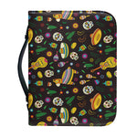 Cartoon Cinco de Mayo Pattern Print Leather Bible Cover