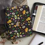 Cartoon Cinco de Mayo Pattern Print Leather Bible Cover