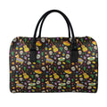Cartoon Cinco de Mayo Pattern Print Leather Duffel Bag