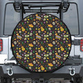 Cartoon Cinco de Mayo Pattern Print Leather Spare Tire Cover