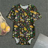 Cartoon Cinco de Mayo Pattern Print Men's Bodysuit