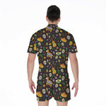 Cartoon Cinco de Mayo Pattern Print Men's Rompers